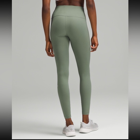 New Lululemon Wunder Train High-Rise Ribbed
Tight 28", Green, Grey Eucalyptus, 8 - Picture 4 of 12